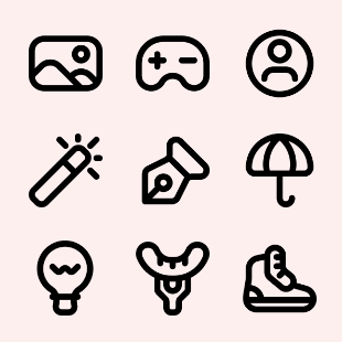 Big Outline - 850 icons