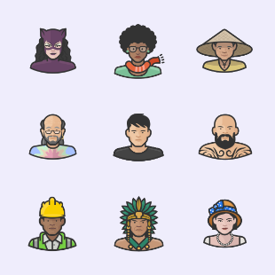 Diversity Avatars Collection - 959 icons