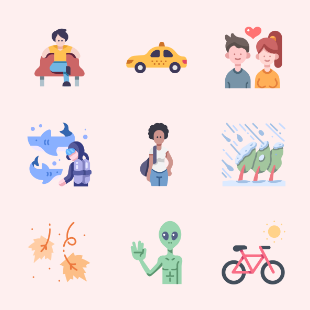 The World in Pastel - 426 icons