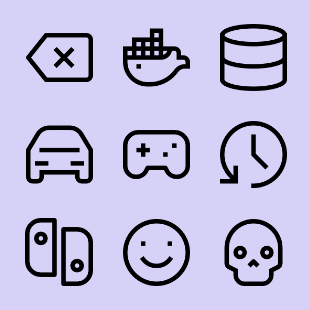 Teenyicons Outline - 599 icons